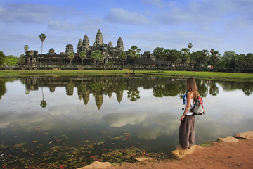 Fototapeta premium Angkor Wat temple, Siem Reap, Cambodia