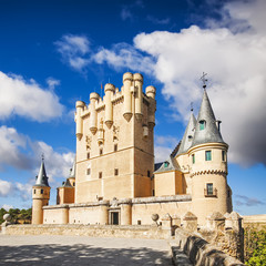 The famous Alcazar of Segovia, Castilla y Leon, Spain