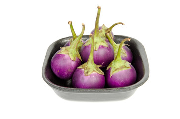 eggplant on bowl