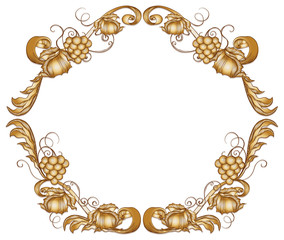 A fruity brown border