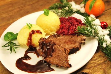 Sauerbraten zu Weihnachten