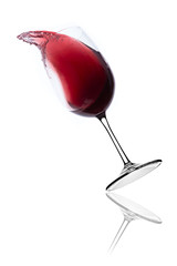 red wine splash