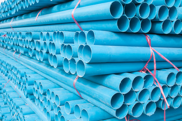 Blue pvc pipes