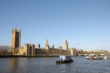 Obraz premium Palace of Westminster and River Thames