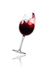 red wine splash