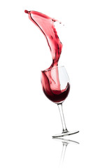 red wine splash