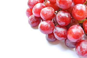 Grapes isolated on white