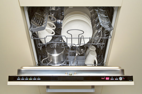open dishwasher