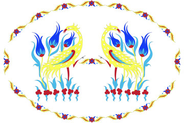 çini motif süsleme