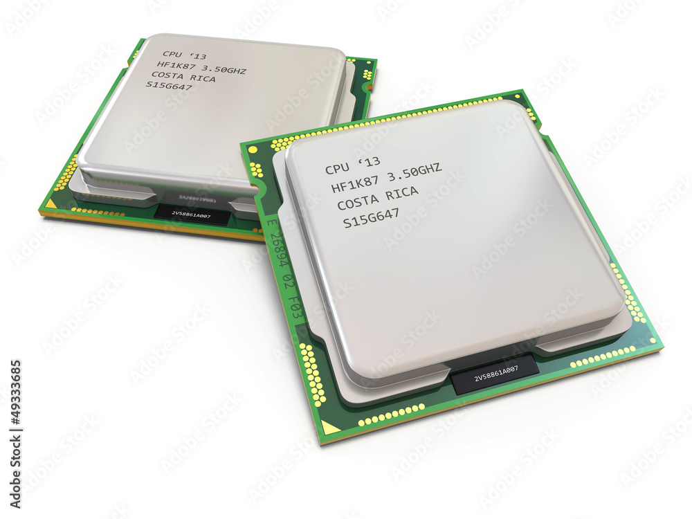 Poster cpu. computer's processors