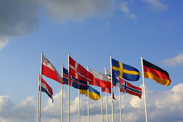 Verschiedene Flaggen