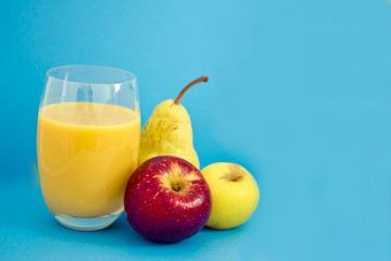 healthy apple and pear juice