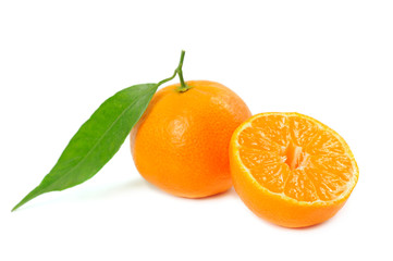 Obraz na płótnie Canvas Tangerine isolated