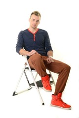 portrait of a stylish young man