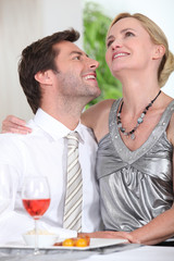 Couple having dinner