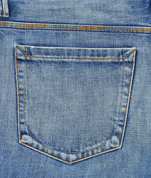 Back pocket of jeans
