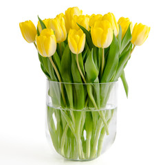 Gelbe Tulpen in einer Vase