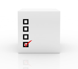 box with checklist