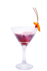 Exotic purple cocktail