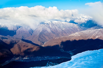 winter mountains landscape