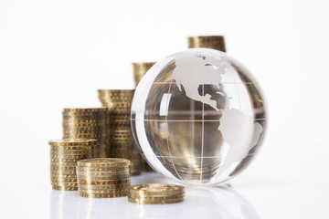 Financial concept. World and money