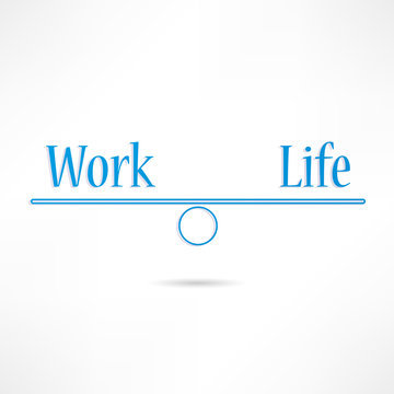 Work and life icon