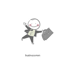 Businessman. Illustration.