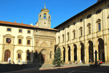 Naklejka na ściany i meble Widok z Arezzo - Toskania - Włochy - 0160