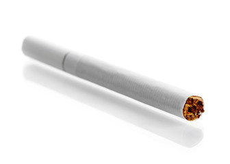 Cigarette isolated on a white