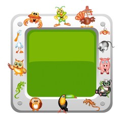 Fototapeta premium bottone animals
