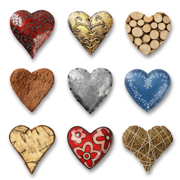 Assortment of hearts