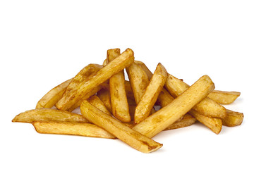 French Fries Isolated on White