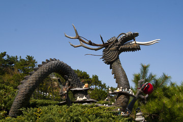 Chinese dragon statue. Year of the dragon