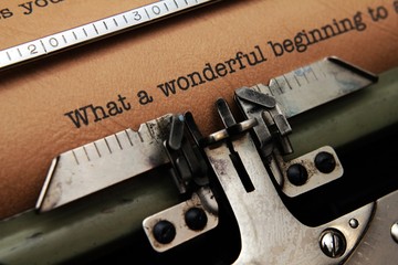 What a wonderful  beginning