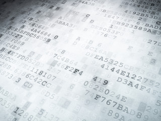 Technology concept: binary code digital background