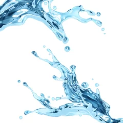 Poster pure natural water dynamic splash © wacomka