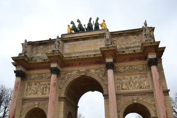 Fototapeta na wymiar Arc de Triomphe du Carrousel, Paryż