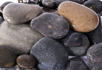 Fototapeta na wymiar Black stones
