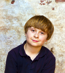 portrait of a cute young boy