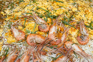 Pad Thai with Shrimp in tray