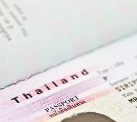 Thailand passport identifaction page