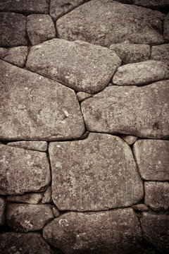Inca wall detail, color processed