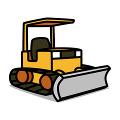 Cartoon Car 07 : Compact Bulldozer