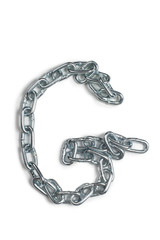 Letter g from metal chain