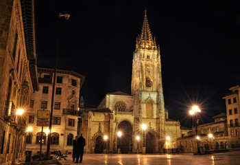 Fototapeta na wymiar Katedra w Oviedo.