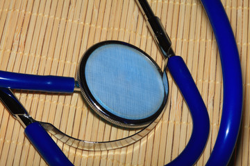 Phonendoscope blue.