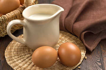 Eggs and milk