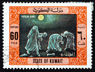 Postage stamp Kuwait 1977 Treasure Hunt, Popular Game
