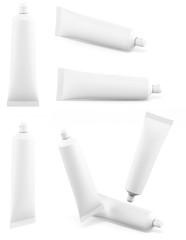 Toothpaste white tube
