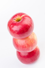 Stacked apples